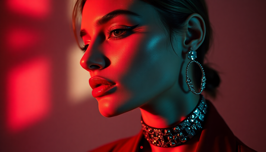 Modern woman wearing trendy accessories to elevate style meaningful jewelry modern woman trendy accessories
