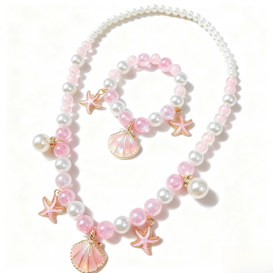Starfish and shell necklace(Kids)