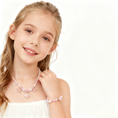 Starfish and shell necklace(Kids)