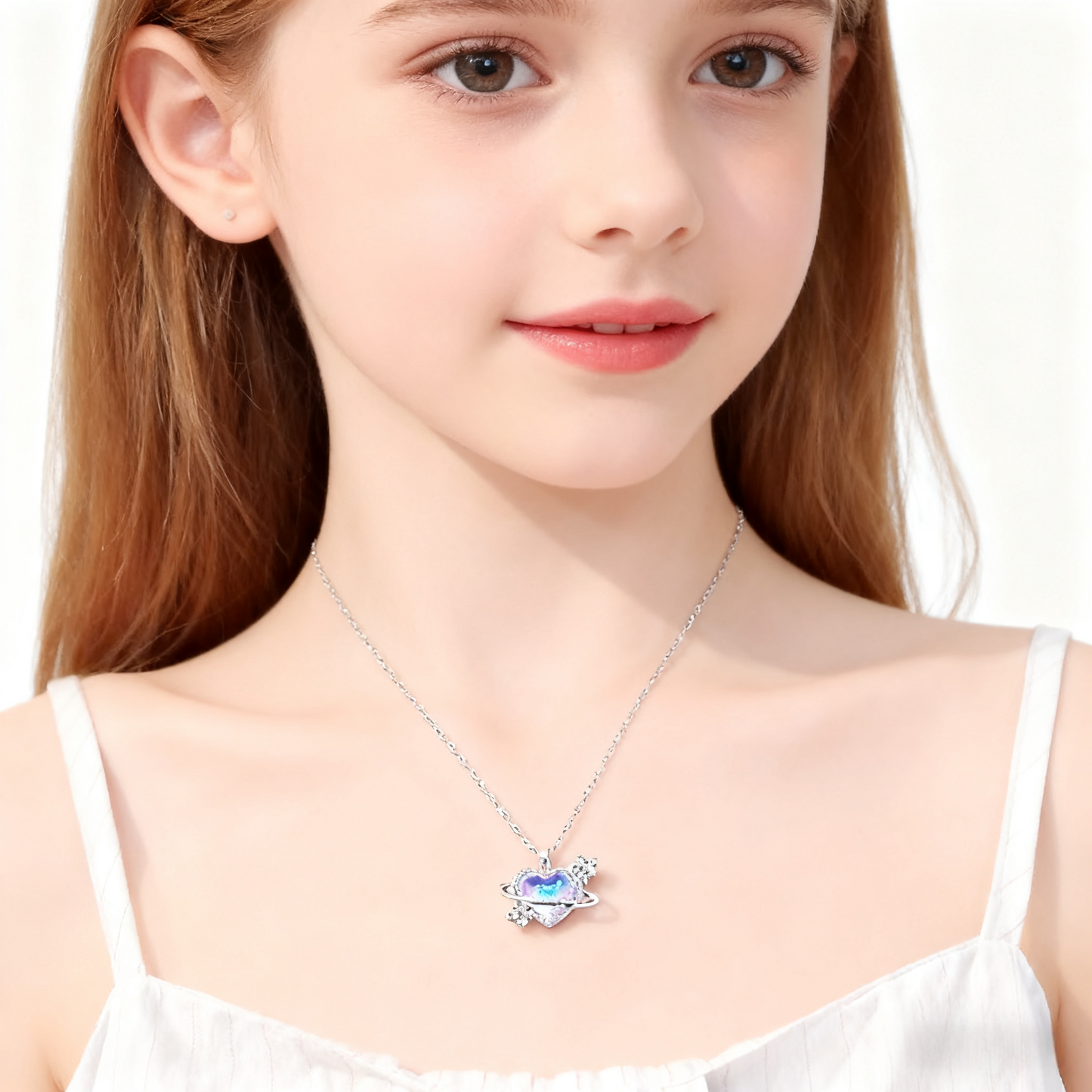 Crystal Moon Princess necklace(Kids)