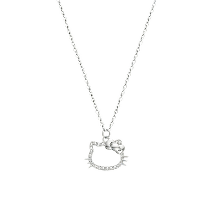 Kids' Hello Kitty Necklace in 925 Sterling Silver - Cute & Dainty