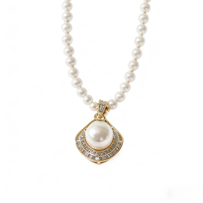 Elegant French Freshwater Pearl Necklace A Whisper of Romance