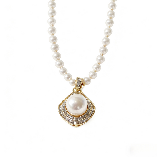 Elegant French Freshwater Pearl Necklace A Whisper of Romance