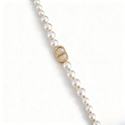 Pearl necklace fashion necklace temperament versatile high-end clavicle chain