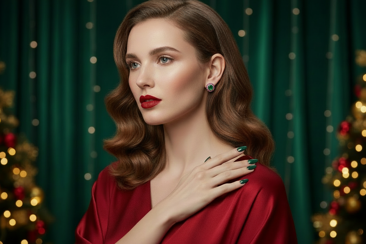 earring should be smaller, the person should come closer